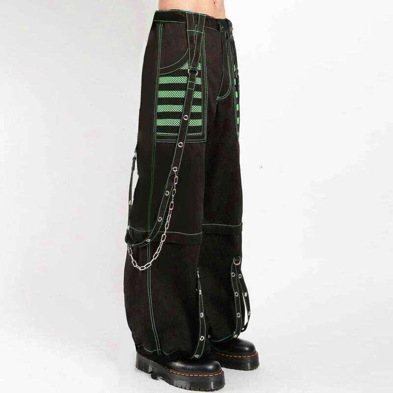 Punk Style Y2k Wid Leg Denim E-girl Gothic Loose Trousers Cyber Grunge Cargo Pants Haruku High Waist Baggy Jeans Women