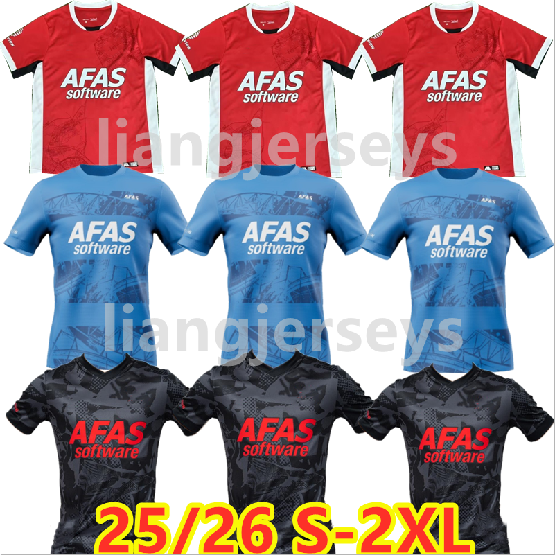 25 26 AZ AIKmaar CLASIE soccer jerseys Home Away 3rd PARROTT SVEN MINANS BAZOER uniform men's and women's children's set football 16-4xl