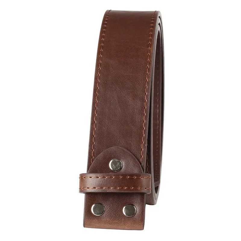 Mens PU leather Belt without buckle DIY Belt accessories 38cmXJ251023