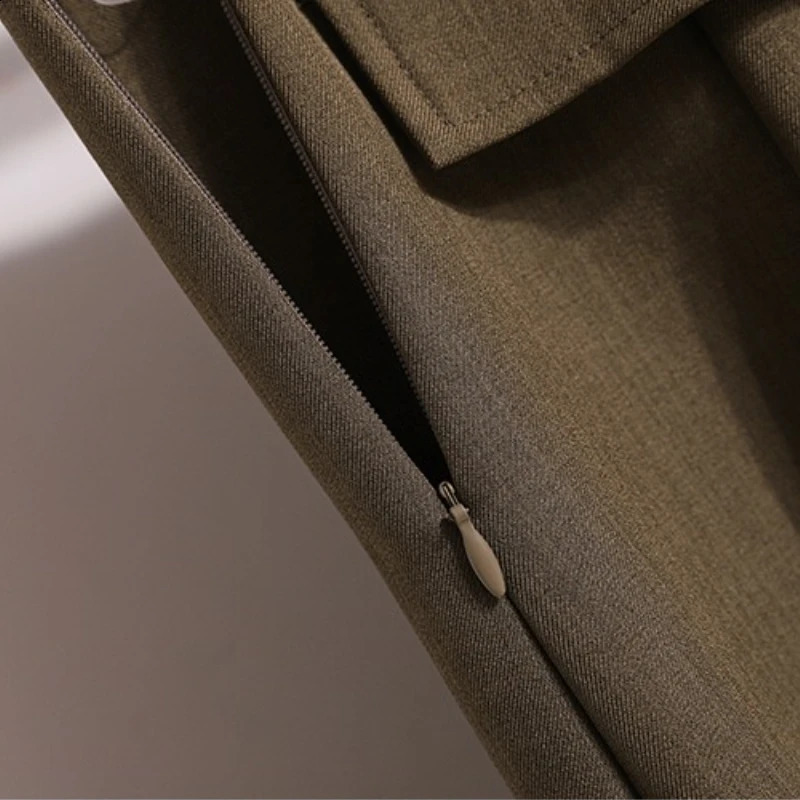 Womens Solid Simplicity Casual Chic Skirt Plus Size Suit Skirts Autumn Winter Fashion Aline Temperament Large 251022