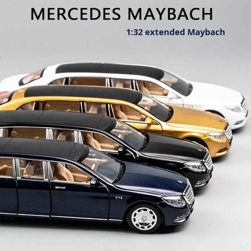 132 S650 Alloy Car Model Children Toy Car SixDoor Extended Version Simulation Car Collection Gift A85 for MercedesBenz MaybacT251023