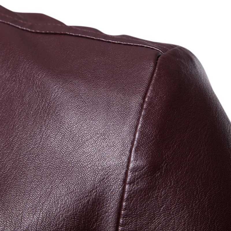 2025 New Mens Leather Suit Jacket Solid Formal Business Office Lapel Blazers Male Buttondown PU Leather Coat Men Clothing W251023