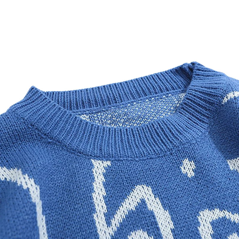 Y2k Vintage Sweater Men Winter Cartoon Loose Knitted Sweater Japanese Harajuku Hip Hop Streetwear Women Knitwear Pullovers 251020