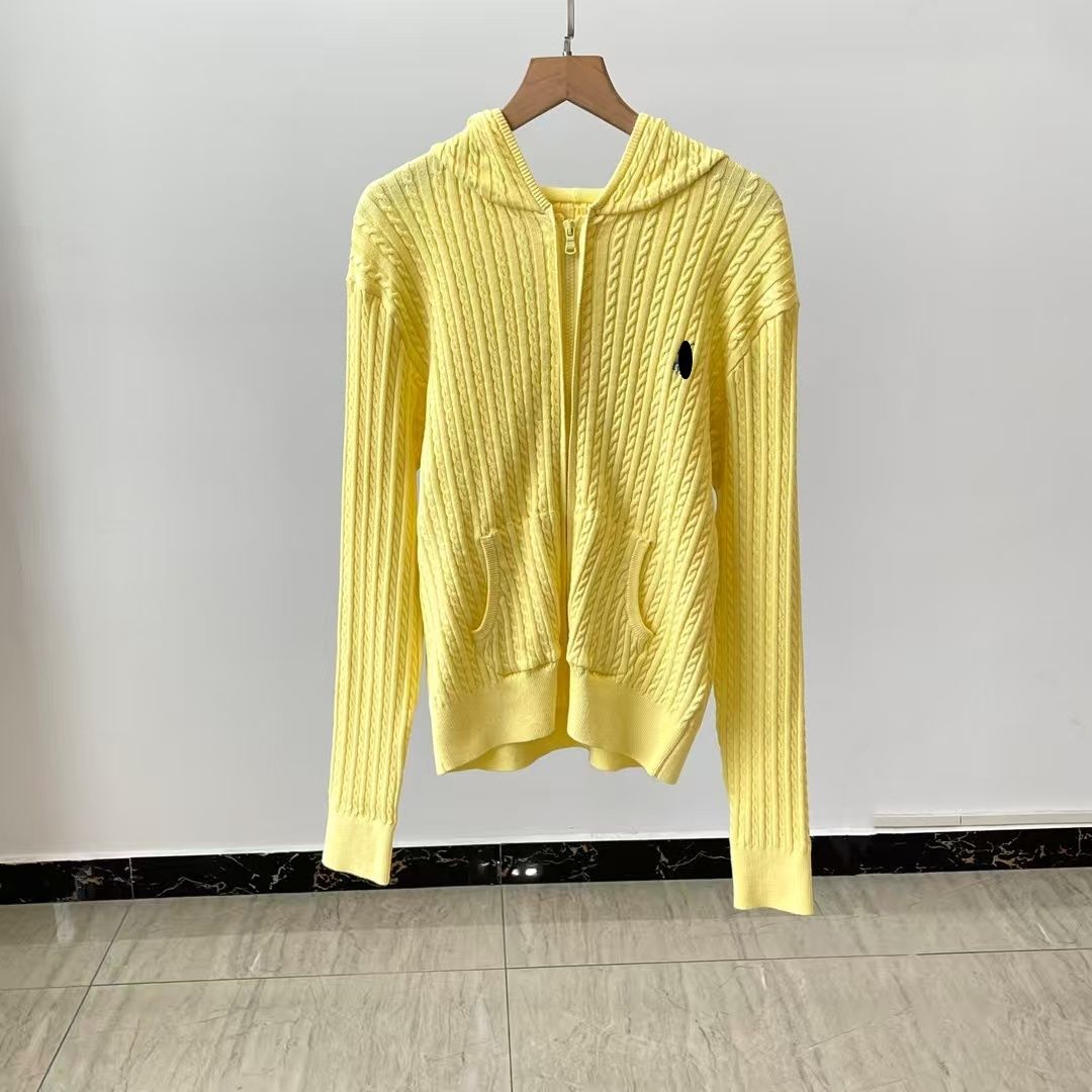 25ss Womens Knits Tees Winter New polos Sleeve Vintage Twist Knitted Sweater Women Pink Grey Black Baggy Knitwear Pullover Jumper Female Clothing fashion