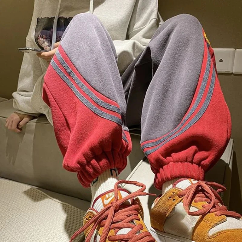 Trousers Jogger Sweatpants For Men Track Cotton Male Sweat Pants Sport Harem Athletic Trend Korean Style Y2k Elastic 251023