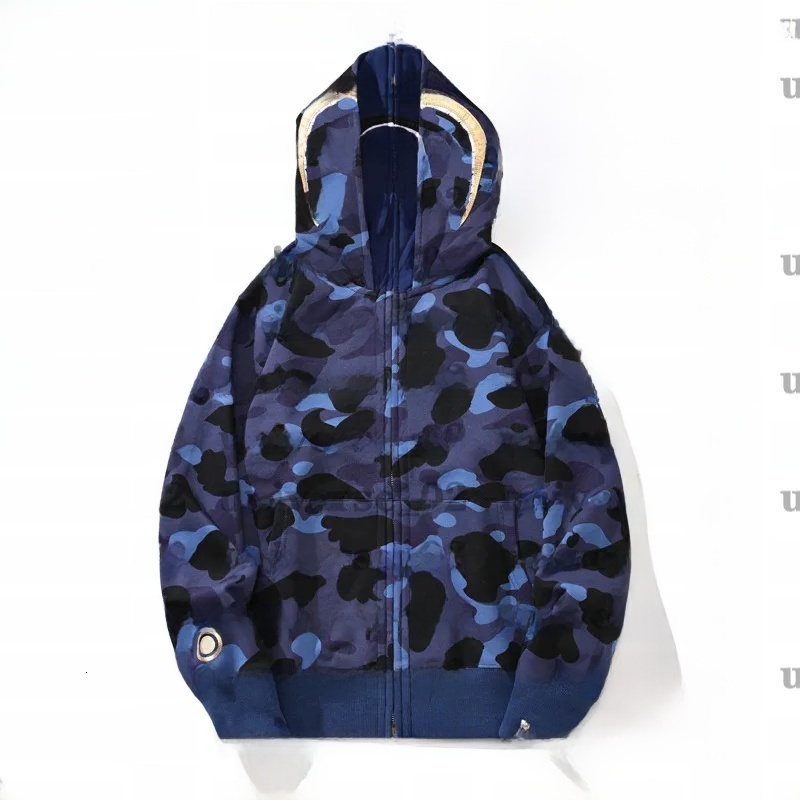 High Quality Mens Hoodies Designer Hoodie Men Shark Print Hoodie Designer Hoodie Jacket Tracksuit Men Polo Veste Coat Fashion Hooded Long Sleeve Zip U