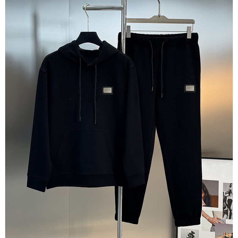 New Designer Printing Crewneck Warm Men Women Fashion Street Pullover Sweatshirt Loose Hoodie Couple Top Reflective Cotton Letter Terry Sports set SWEAT PANTS DDDD