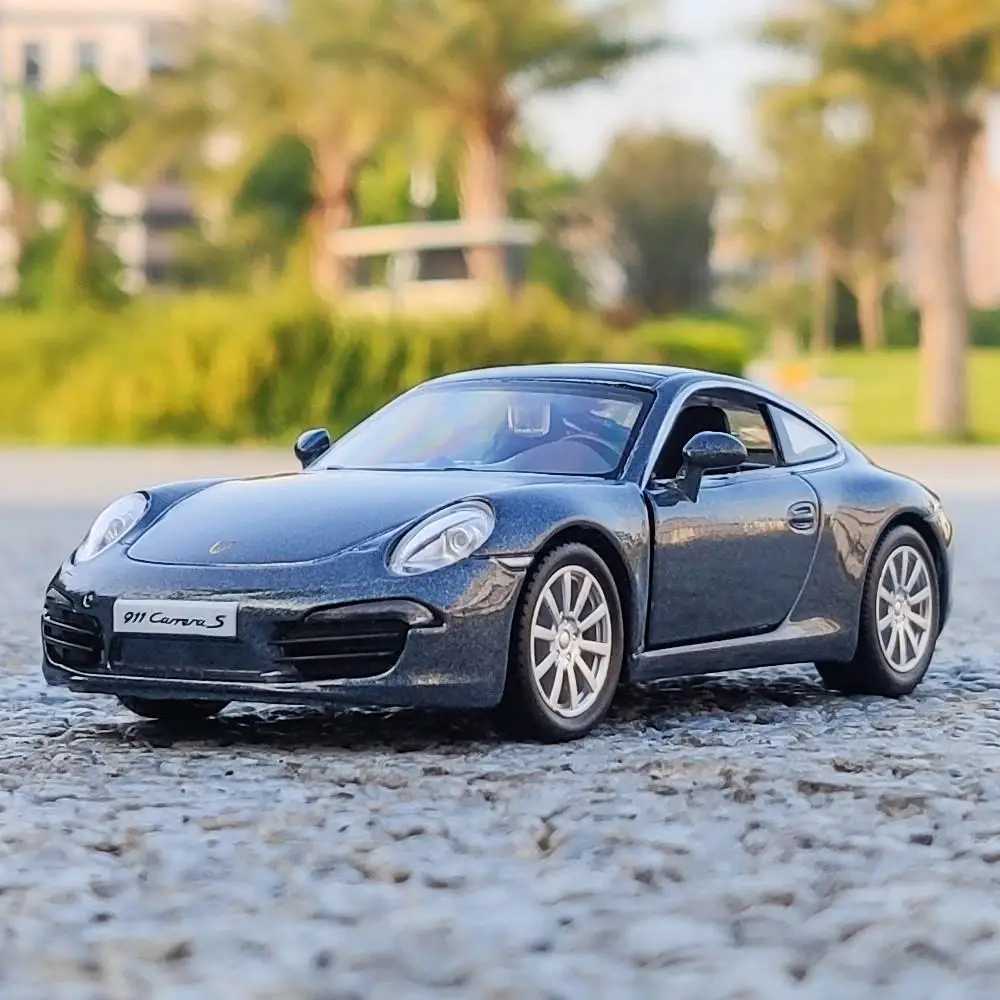 1 36 Porsche 911 Alloy Car Model High Simulation Diecasts Toy With 2 doors opened Pull Back Vehicles Decoration Toys For KidsT251023