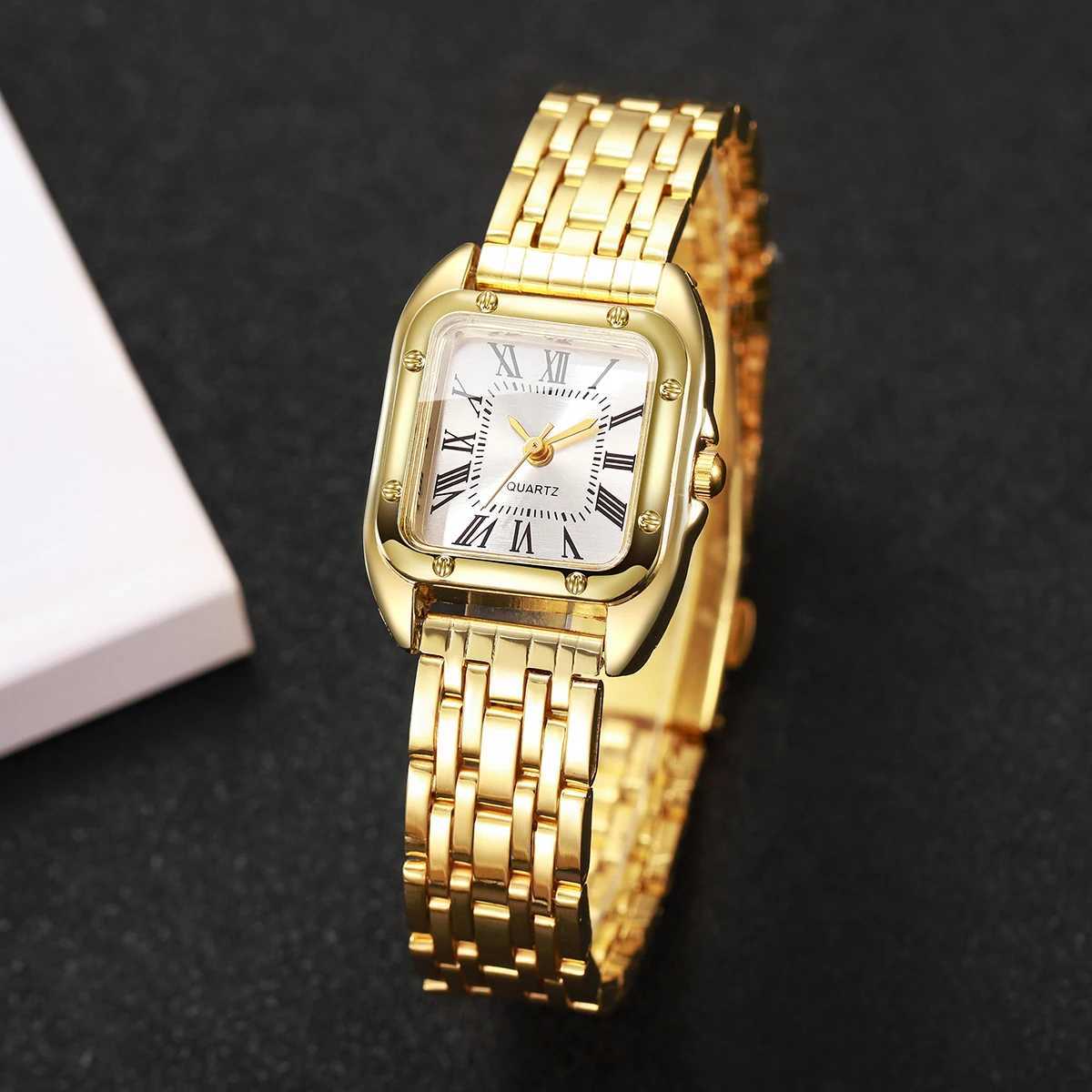 Fashion Roma Dial Women Quartz Watch Ladies Square Wristwatch Reloj Mujer Girls Clock Gift Without BoxL251023