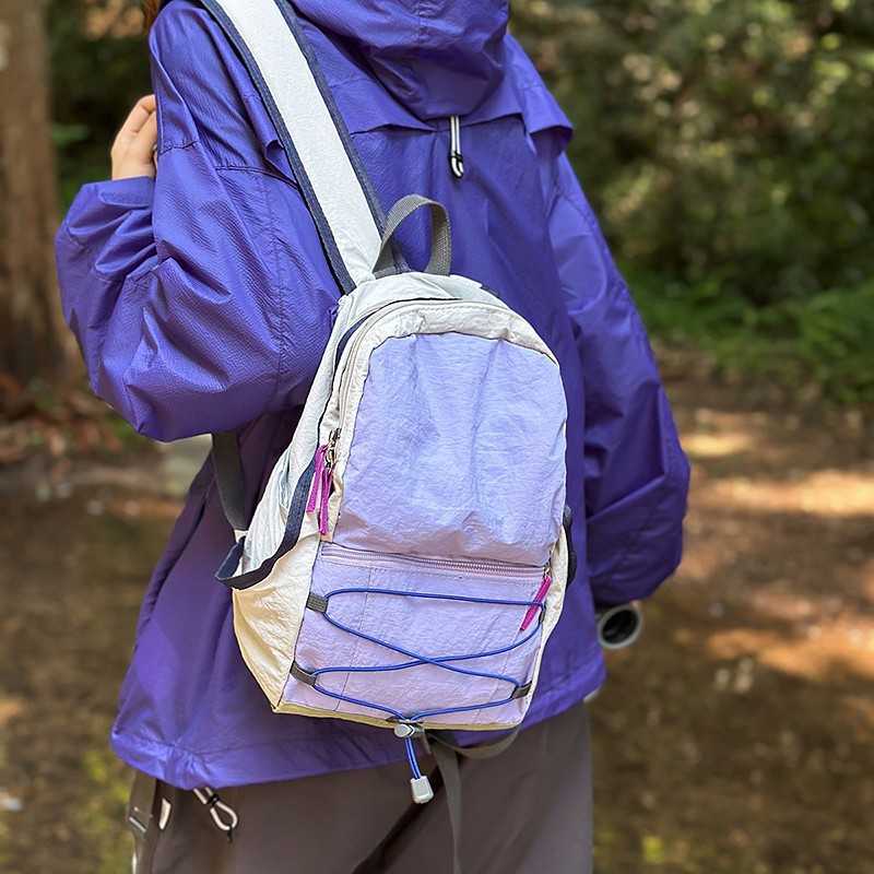 Sports Backpack Korean Style Canvas Bag Outdoor Backpack Mini Backpack Versatile College Student Backpack Casual Travel Bag W251023