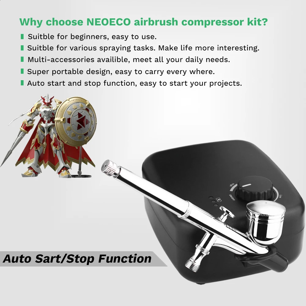 Professional Auto Stop Function Airbrush Compressor Cordless for Nail Art Makeup Tattoo Model Cake Car painting Spraying Machine 251015