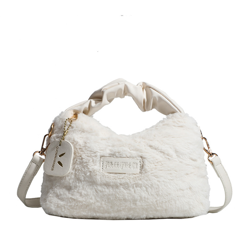 Luxury Brand Designer Bag High-End Plush Dumpling Bag 2024 New Handheld Underarm Bag Single Shoulder Crossbody Furry Bag