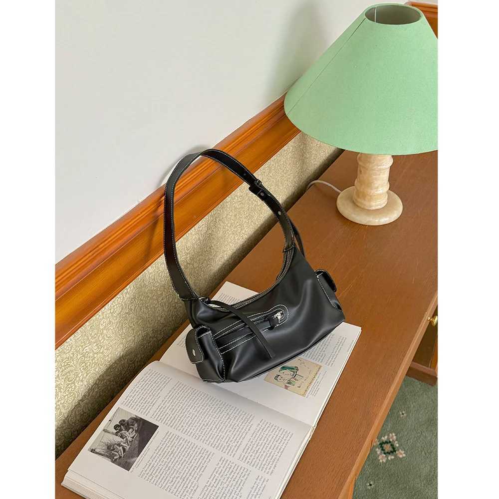 Luxury Underarm Bag Women South Korean Designer Vintage Handbag with Multiple Pockets Large Capacity Fashionable Shoulder BaL251023