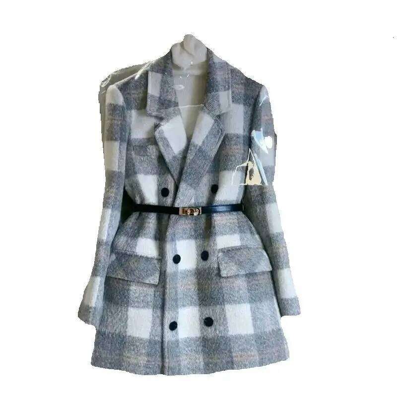 Women's Wool Coat New Autumn Winter Design Sense Temperament Ladies Outerwear Fashion Korean Version Femme Woolen Jacket