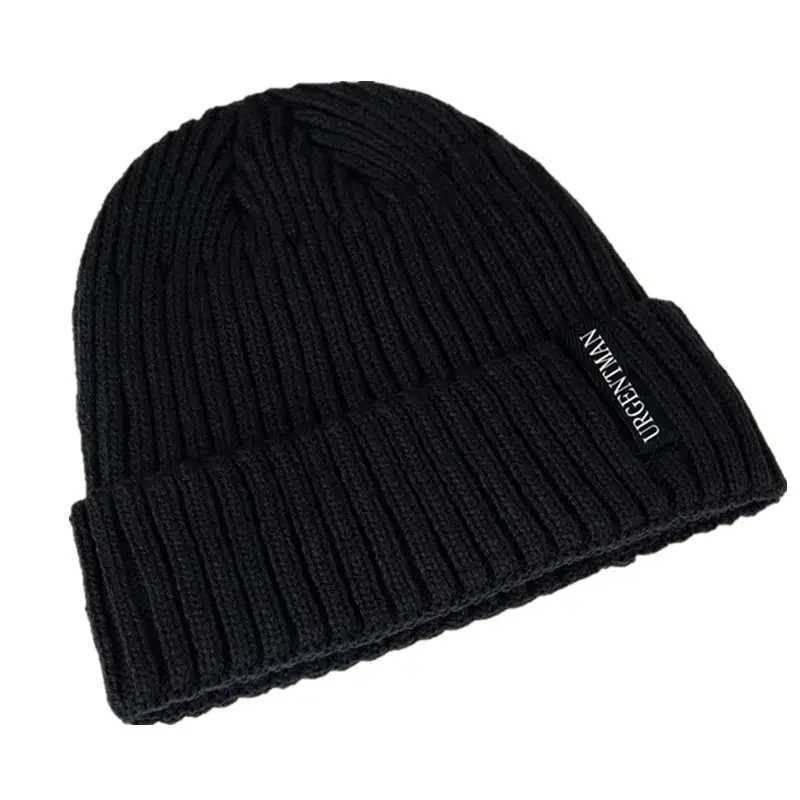 Hot Sa URGENTMAN Brand Unisex Warm Winter Hats Stylish Plush Fur Li Beanie Hat Thick Knitted Hats For Men Wen CasualW251023