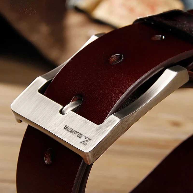 Mens Genuine Leather Business Belt Fashion Luxury Designer Dating Party High Quality Metal Buckle Jeans Casual Waist BeltXJ251023