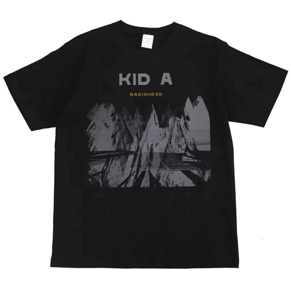 Summer Radiohead Rock Band Print American Street Hip Hop Vintage Black Men Women Short Sleeve Cotton Printed TShirt UnisexXJ251023