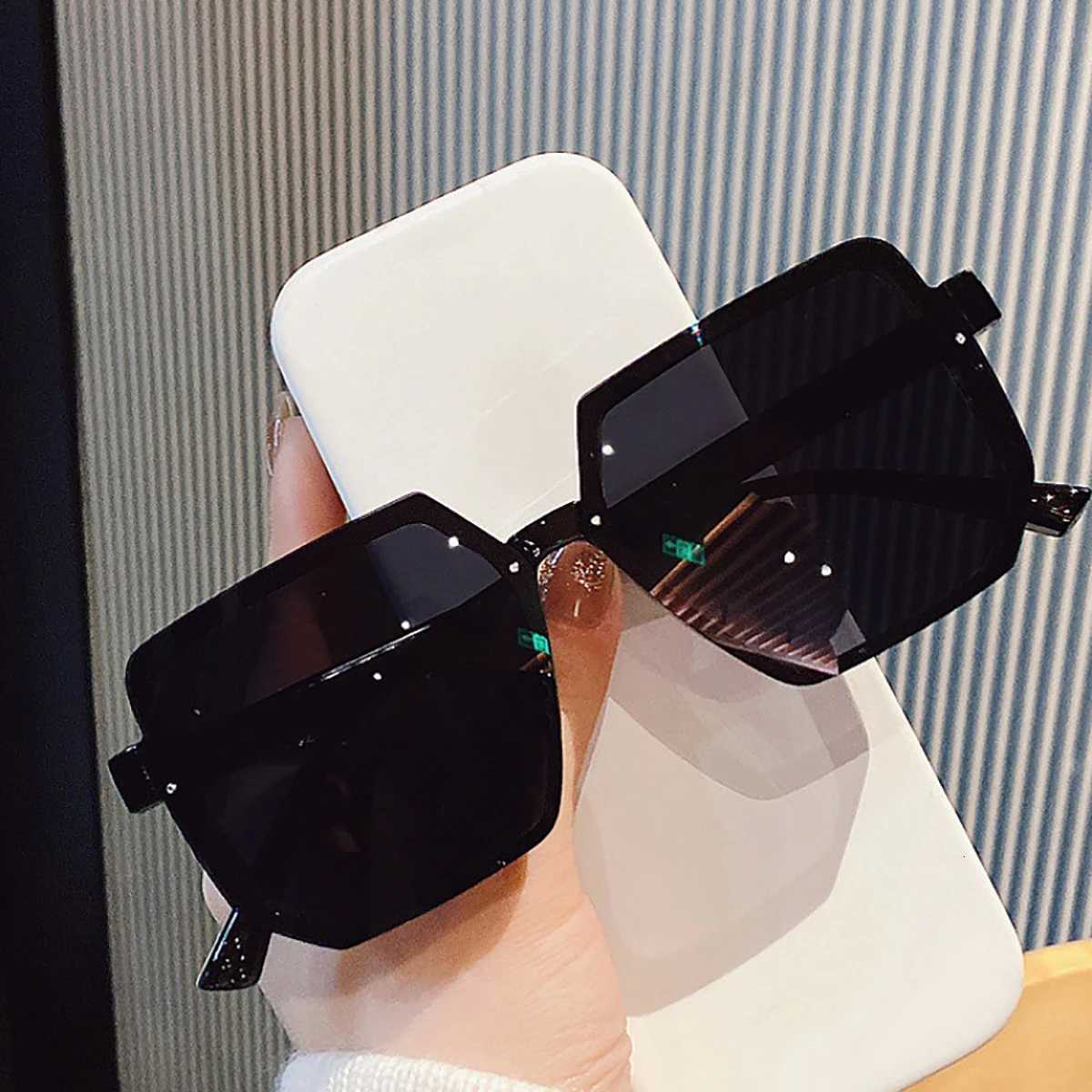 Big Frame Vintage Sunglasses Women Men Brand Square Sun Glasses Retro Eye Glasses Goggle for Male Female Polygon Sunglasses W251023