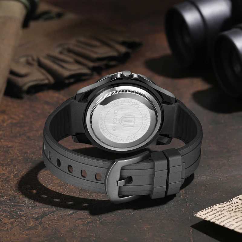 Top Brand Sport Men Quartz Watch Luxury Silicone Strap Waterproof Luminous Military Man Watches Fashion Male Clock Reloj HombreL251023