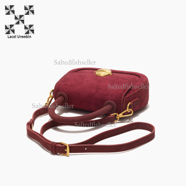 Lacel Urwebin Designer Autumn/winter New Women's Mini Handbag High End Suede Fashion Shoulder Bag Underarm Crossbody Bag Versatile Small Square B