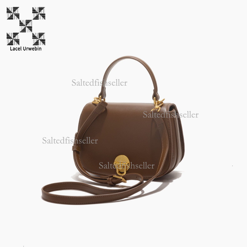 Lacel Urwebin New Trend Women's Handbag Designer Luxury Versatile Business Commuter Small Bag Exquisite Fashion Metal Buckle Single Shoulder Cros