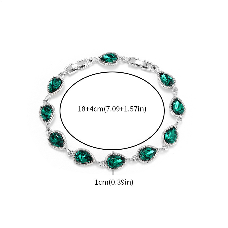 New Fashion Trend Womens Simple Inlaid Rainbow Bracelet