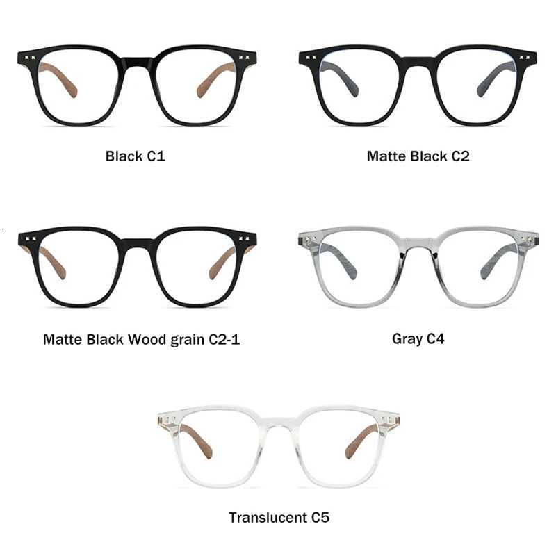 VICKY New Simple Geometric Square Frame Men Women Antiblue Light Reading Glasses Can Be Customized Prescription HM503W251023