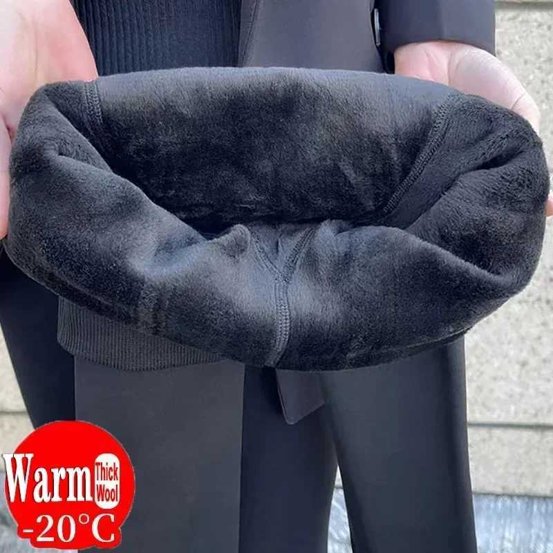 Winter Leggings Women Thick Velvet Warm Leggings Women Stretch High Waist Prevent Cold Super Warm PantsT251023