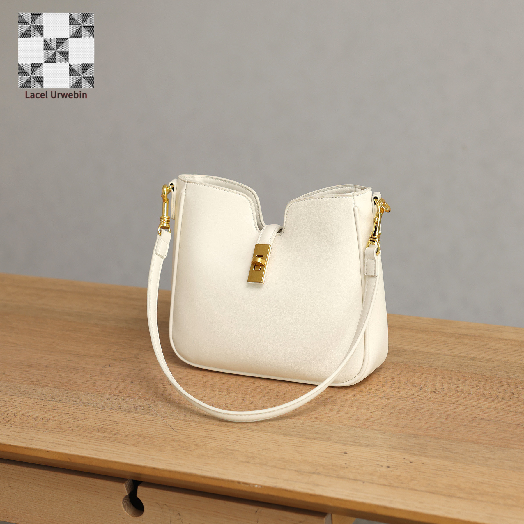 Lacel Urwebin Designer's 2025 New Light Luxury Versatile Casual Women's Bag Large Capacity Tote Bag High-end Luxury Bag Commuter Shoulder Cr