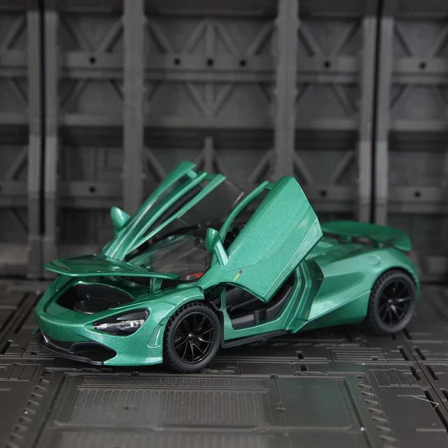 132 McLaren 720S sports car alloy model childrens car superrunning toy doors can be opened rich details fine workmanshipT251023