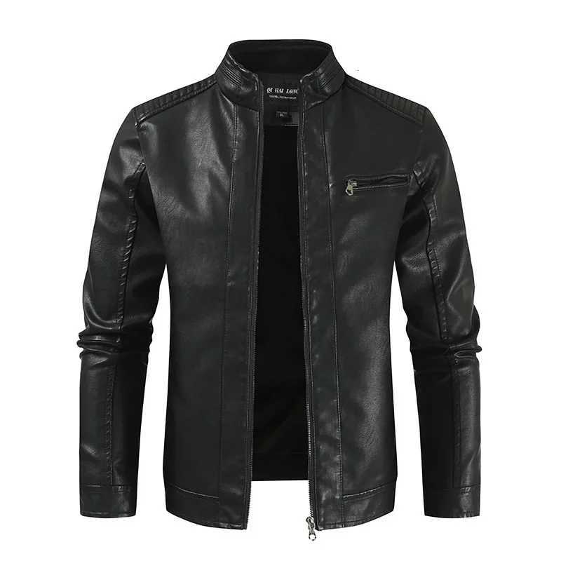 2023 AutumnWinter New Plus Size Mens Casual Jacket Leather Outerwear European And American Style For Fashion And Comfort W251023