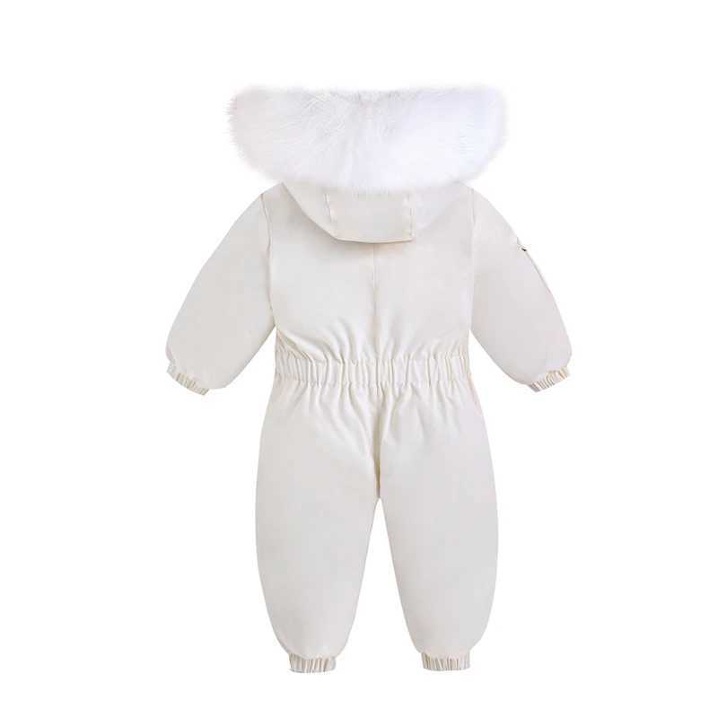 Winter Baby Ski Suit Plus Velvet Baby Jumpsuit Boys Overalls Warm Kids Clothes Waterproof Children Clothing Set 15 Years Y251023