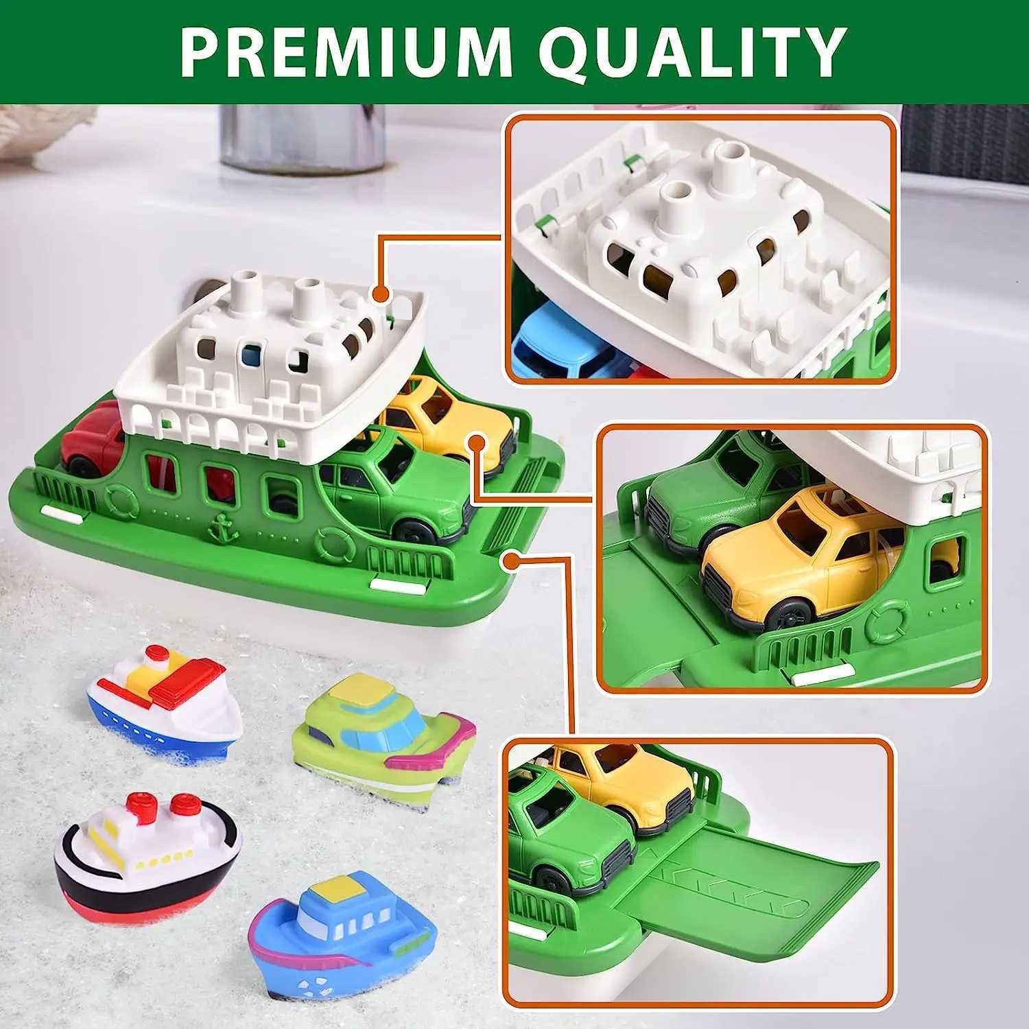 Mini Car Baby Shower Boat Carrying Toy Shower Boat Sprinkler Swimming Pool Childrens Bathtub And Beach Birthday Gift J251023
