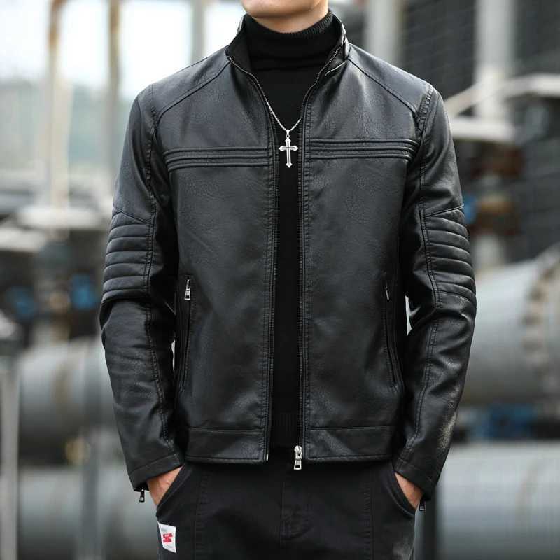 High Quality Vintage Style Leather Jacket Mens Cowhide Clothes Winter New Biker Fashion Jackets Men Leather Slim Coats men W251023