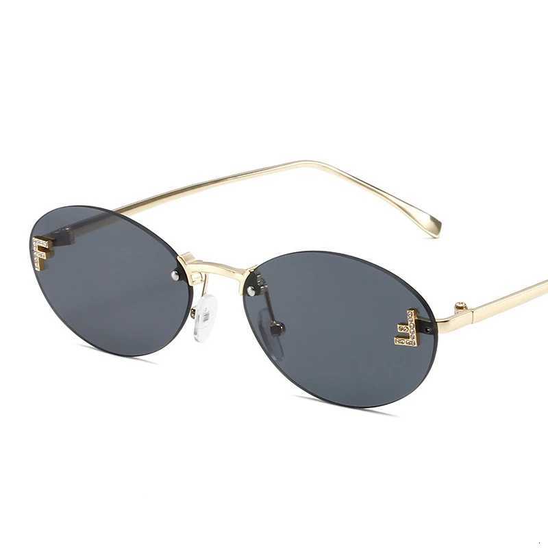 Personalized letter F sunglasses with diamonds metal frame sunglasses mens and womens metal hinge sunglassesW251023