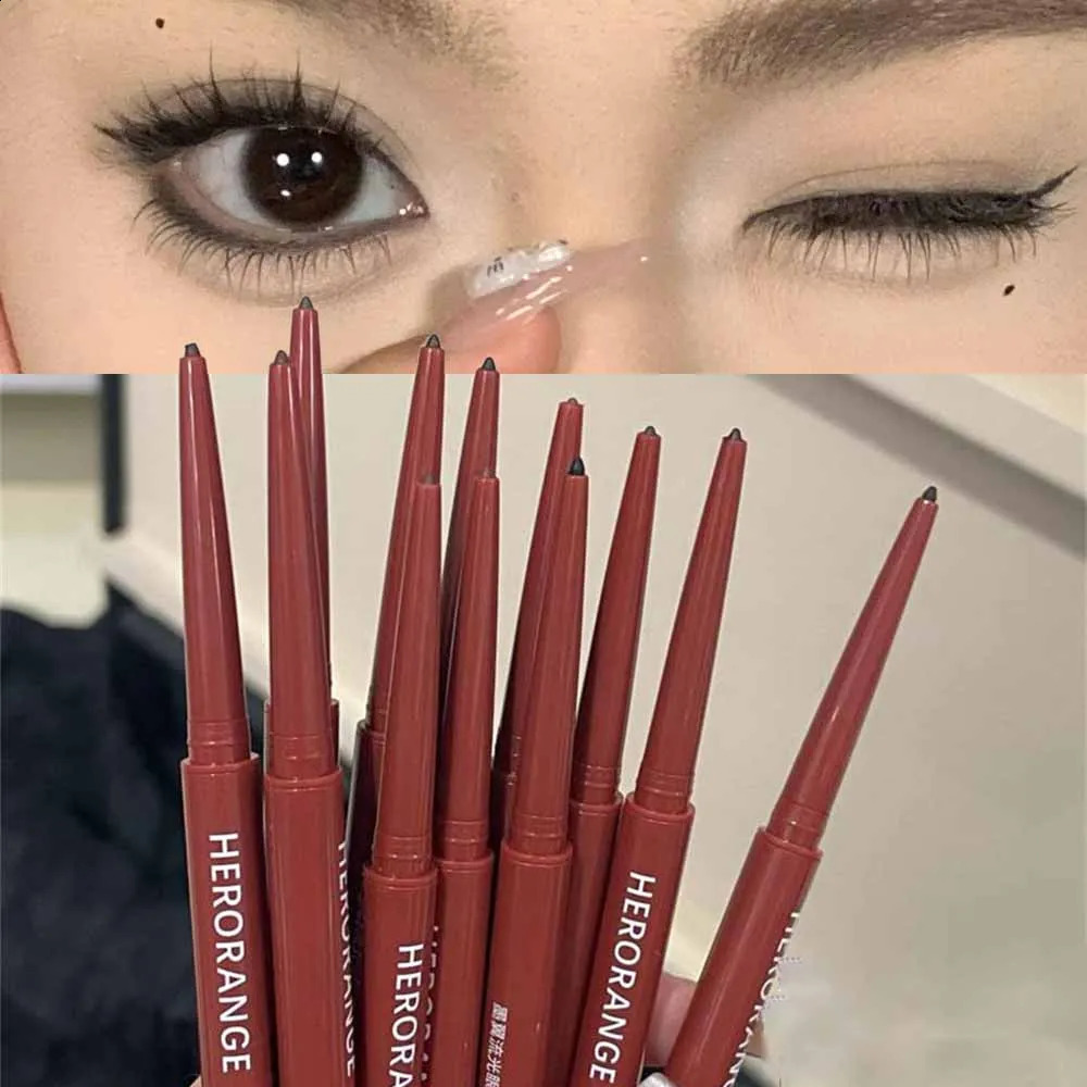 Matte Brighten Lying silkworm Eyeliner Gel Pen Waterproof Quick Drying Pink Brown Ultra fine Eye Shadow Pen NotSmudge Makeup 251014