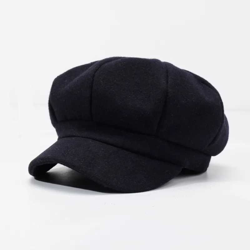 New Winter Sty Wens Octagonal Hat Casual Fashion Beret Spring Outdoor Newsboy Student Artist HatW251023