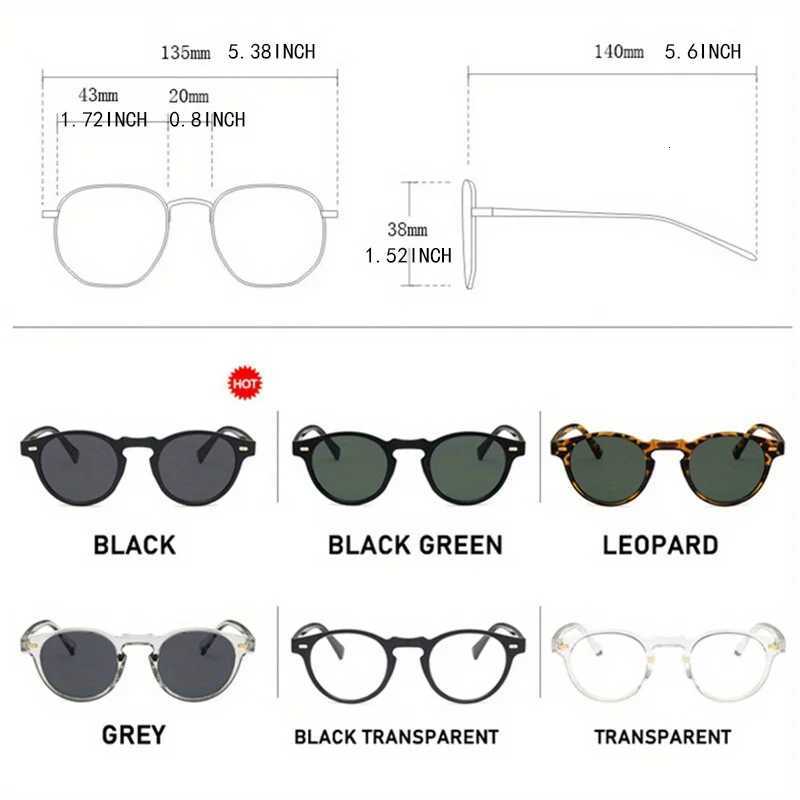 Retro Round Sunglasses Fashion Rice Nail Box Sunglasses For Men And Women Trend Joker SunglassesW251023