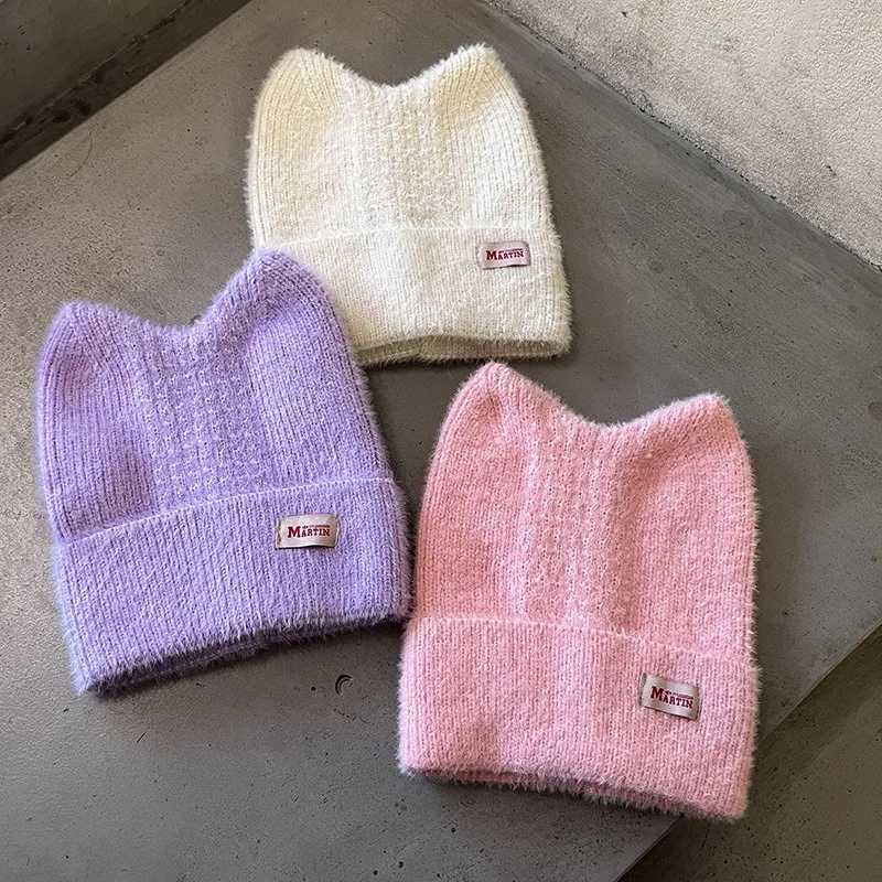 Cozy Rabbit Ear Knit Beanie for Women Ultra Soft Winter Hat Cute Christmas Gift Idea Stretchy Slouchy CapXJ251023