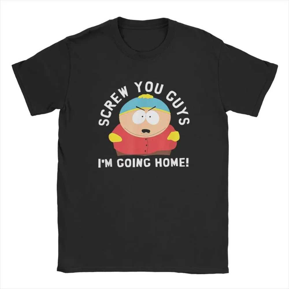 Crazy South Park Tshirts Men Women Funny Cartoon Cute Comic Summer Cotton Casual Short Sleeve Round Neck Clothing Loose TopsXJ251023