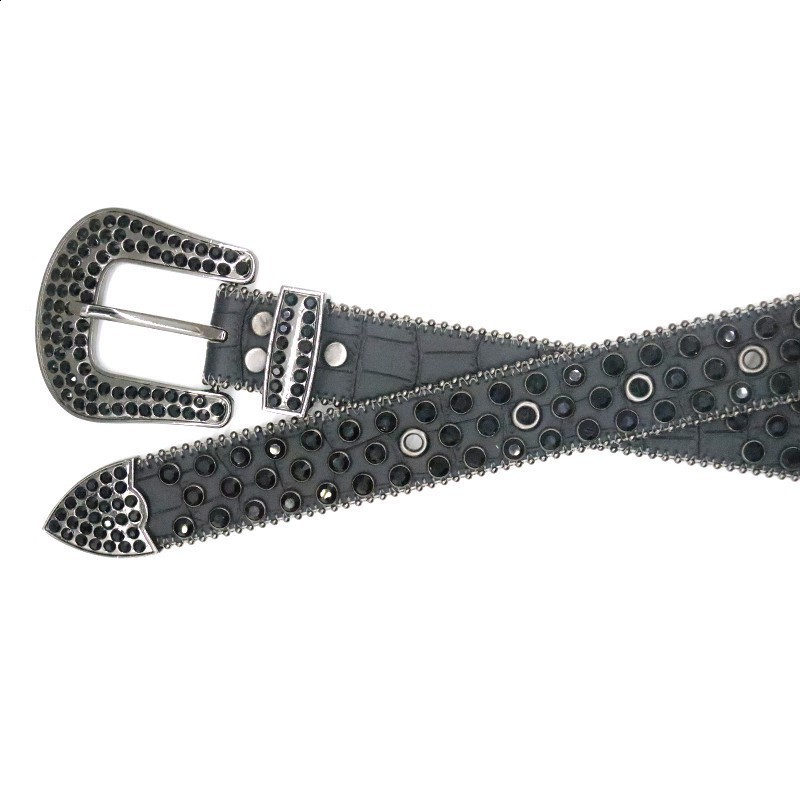 2024 er Belt Men Women Bb Simon Retro Needle Buckle BeltS 20 Color Crystal diamond B i 66250519