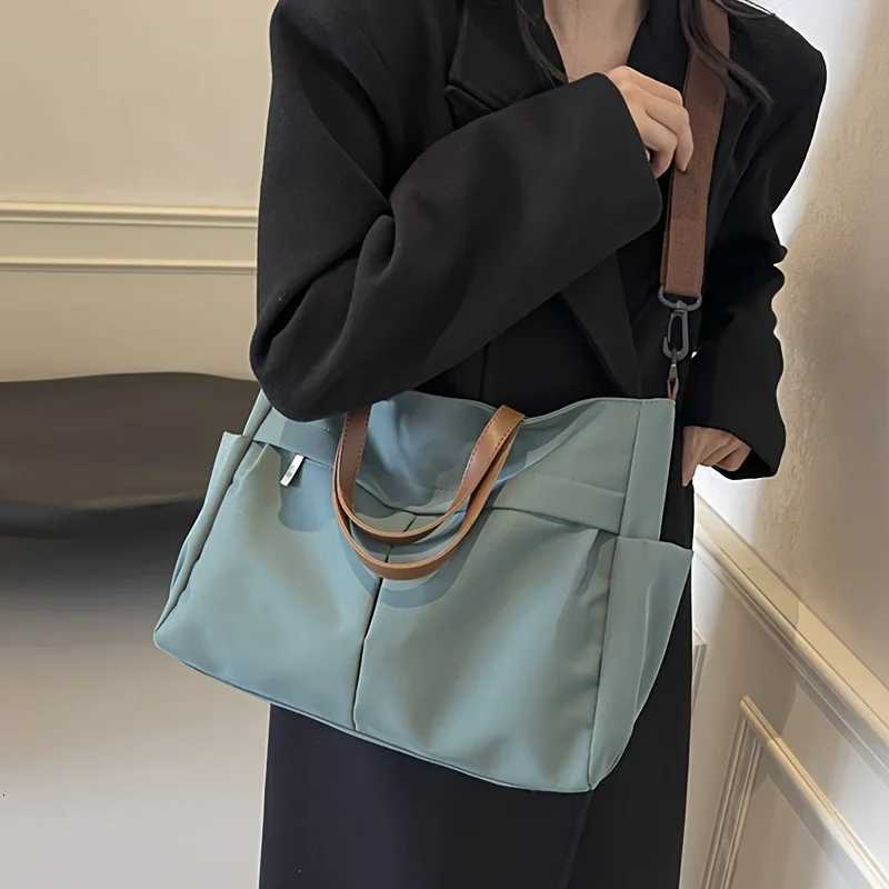 Spacious Nylon Tote Bag for Women Stylish Shoulder Crossbody Bag Perfect for Casual Outings Travel Business Fitness ShoppingL251023