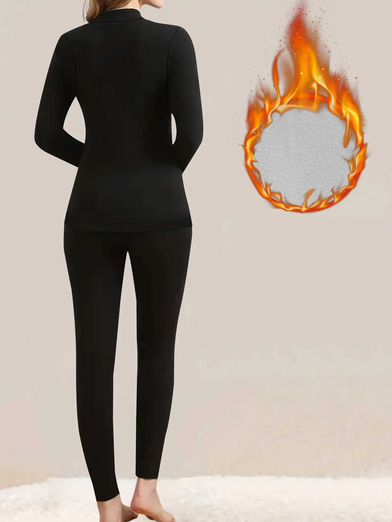 Womens High Waisted FleeceLined Leggings With Pockets Thick Soft Tummy Control Workout Yoga Thermal Warm Pants for Cold WinterT251023