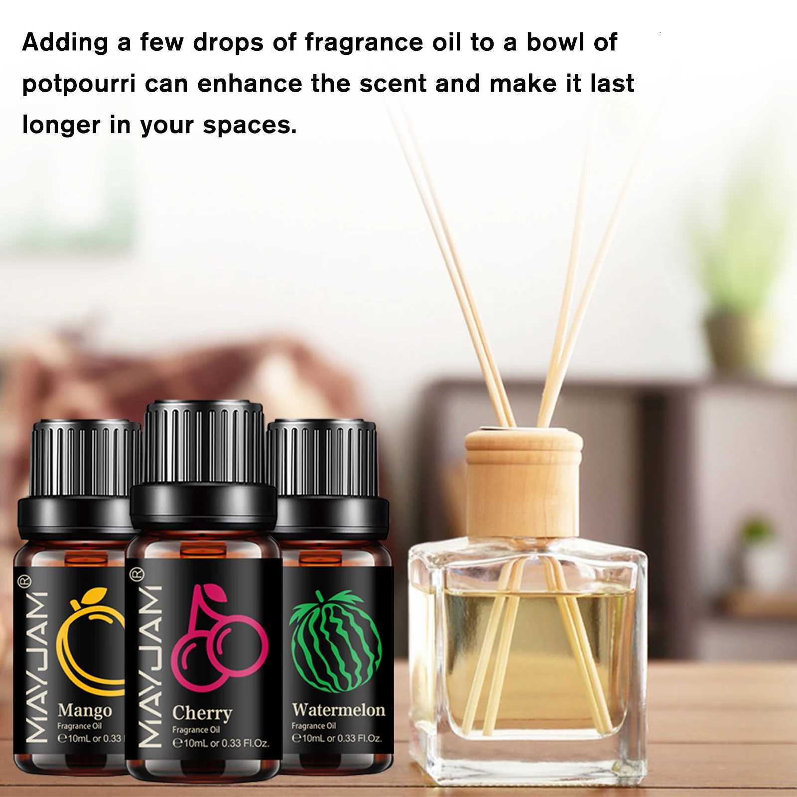 MAYJAM Fruit Scented Essential Oils ry Passion Fruit Mango for Aratherapy Diffusers Humidifiers He Fragrances Products Y251023