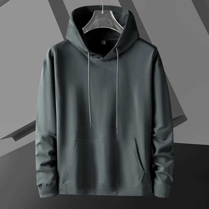 High Quality Solid Color Hoodie Mens Autumn and Winter Hot Casual Simple Comfortable Sweatshirts Daily Outdoor WearT251023