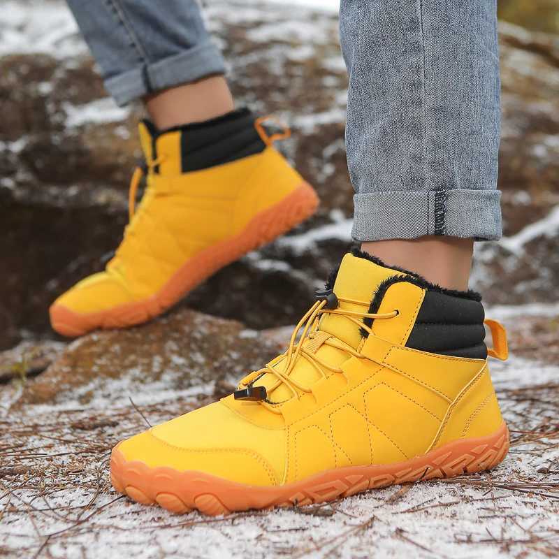 New Men Women Waterproof Winter Boots Wide Toe Barefoot Hiking Shoes Antislip Snow Boots Outdoor Unisex Casual Warm Work Shoes J251023