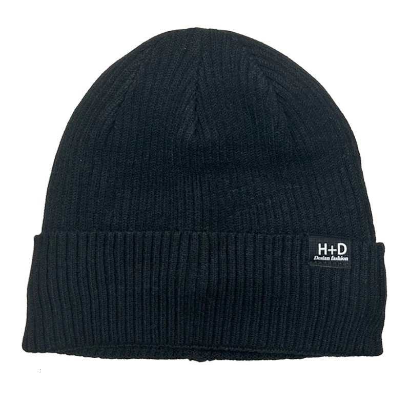 Mens Thermal Knit Beanie Winter Warm Striped Pattern Outdoor Sports Ski Hat Fleece Lined CapXJ251023