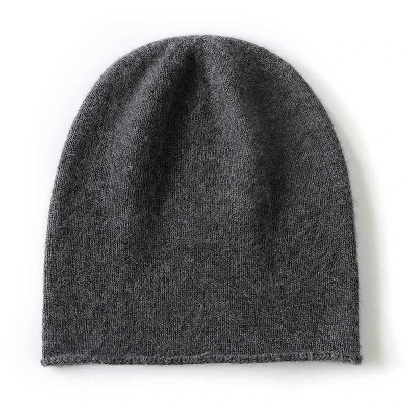 DjzDsm Winter Unisex 100 Cashmere Hats Outdoor Casual Keep Warm Solid Color Cashmere Knitted Beanie Hat Wen Men Hedging sW251023