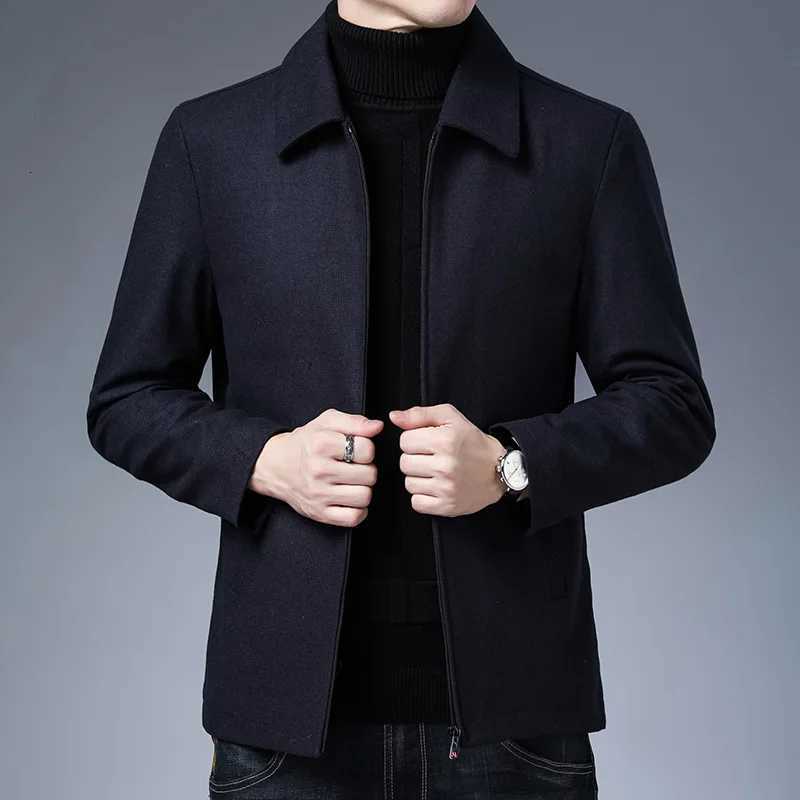 Coat Stuff Mens Jackets New Brand Casual Lapel Autumn Winter 2023 Men Clothing Fashion Solid High Quality Classic Daddy Clothes W251023