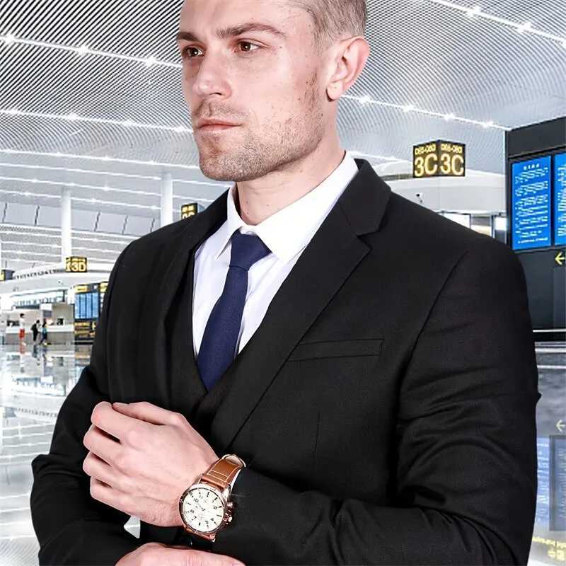 Mens Watches Top Brand Luxury Fashion Casual Business Quartz Watch Waterproof Wristwatch Hodinky Relogio MasculinoL251023